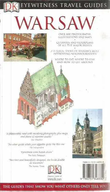 Eyewitness Travel Guide: Warsaw — задна корица