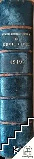 Revue Trimestrielle de droit civil. Tome 8 — снимка 2