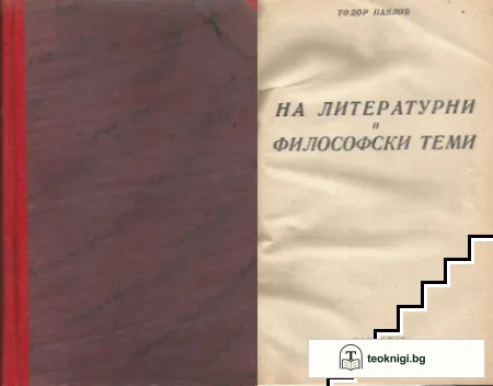На литературни и философски теми — корица