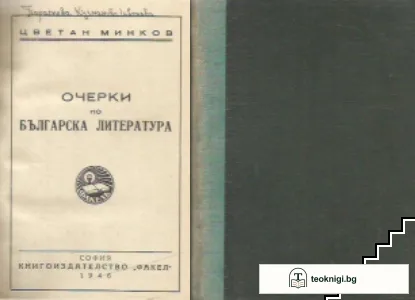 Очерки по българска литература — корица