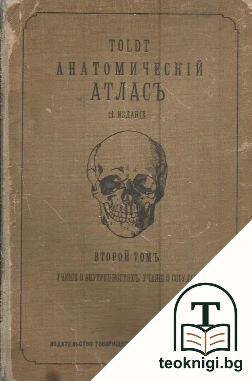 TOLDT Анатомическiй атласъ для студентовъ и врачей. Томъ 2 — корица
