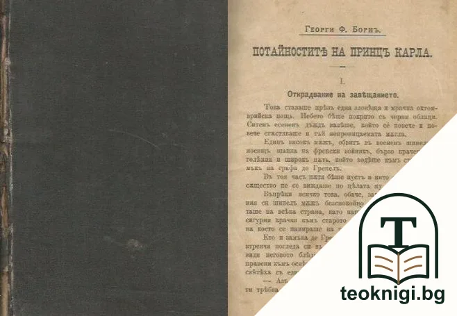 Потайноститъ на принцъ Карла. Том 1 — корица