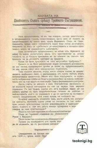 Каузата на Двойният съюз срещу Тройното съглашение: Един американец върху войната — снимка 2