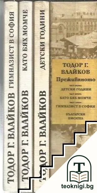 Преживяното. Част 1-3 — корица