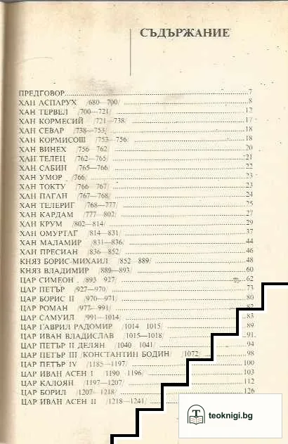 Българските ханове и царе VII-XIV век — снимка 2