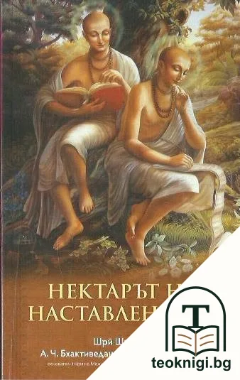 Нектарът на наставленията — корица