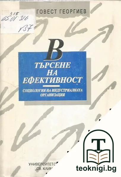 В търсене на ефективност — корица