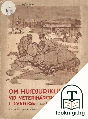 Om husdjurskliniker vid veterinårstationerna i sverige — корица