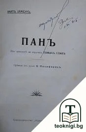 Панъ — корица